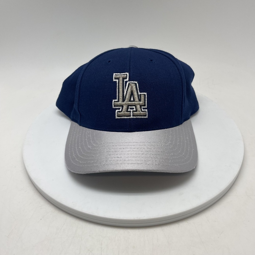 Los‎ Angeles Dodgers Hat Cap Snap Back Mens One Size Blue Gray MLB Logo Athletic